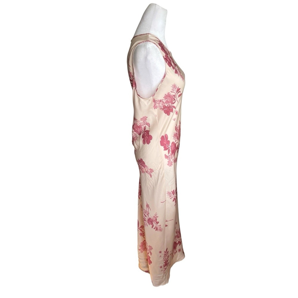 Quince Washable Silk Pink Floral Tank Midi Dress Sz Sz M Feminine - Picture 9 of 16